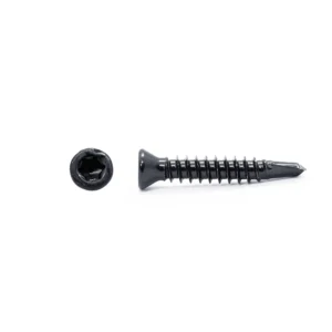 Wkręty samowiercące 4 x 25 mm ze stali nierdzewnej Czarny INOX – 200 szt.
